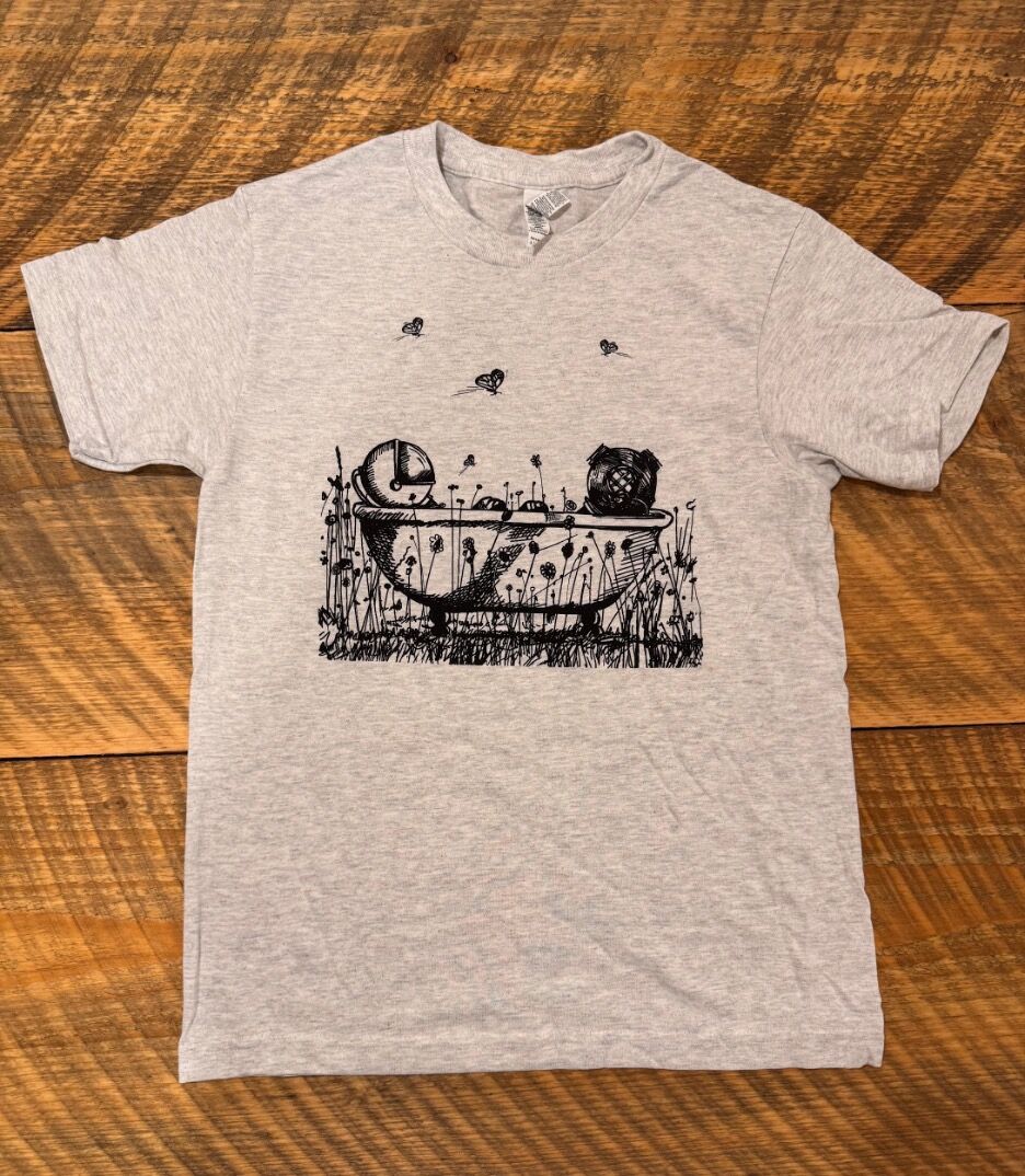Morning Glory Farm “Clawfoot Universe” Ash Grey Unisex T-Shirt