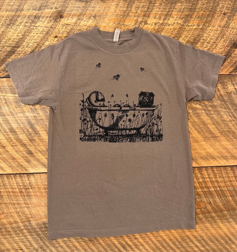 Morning Glory Farm “Clawfoot Universe” Faded Brown Unisex T-Shirt