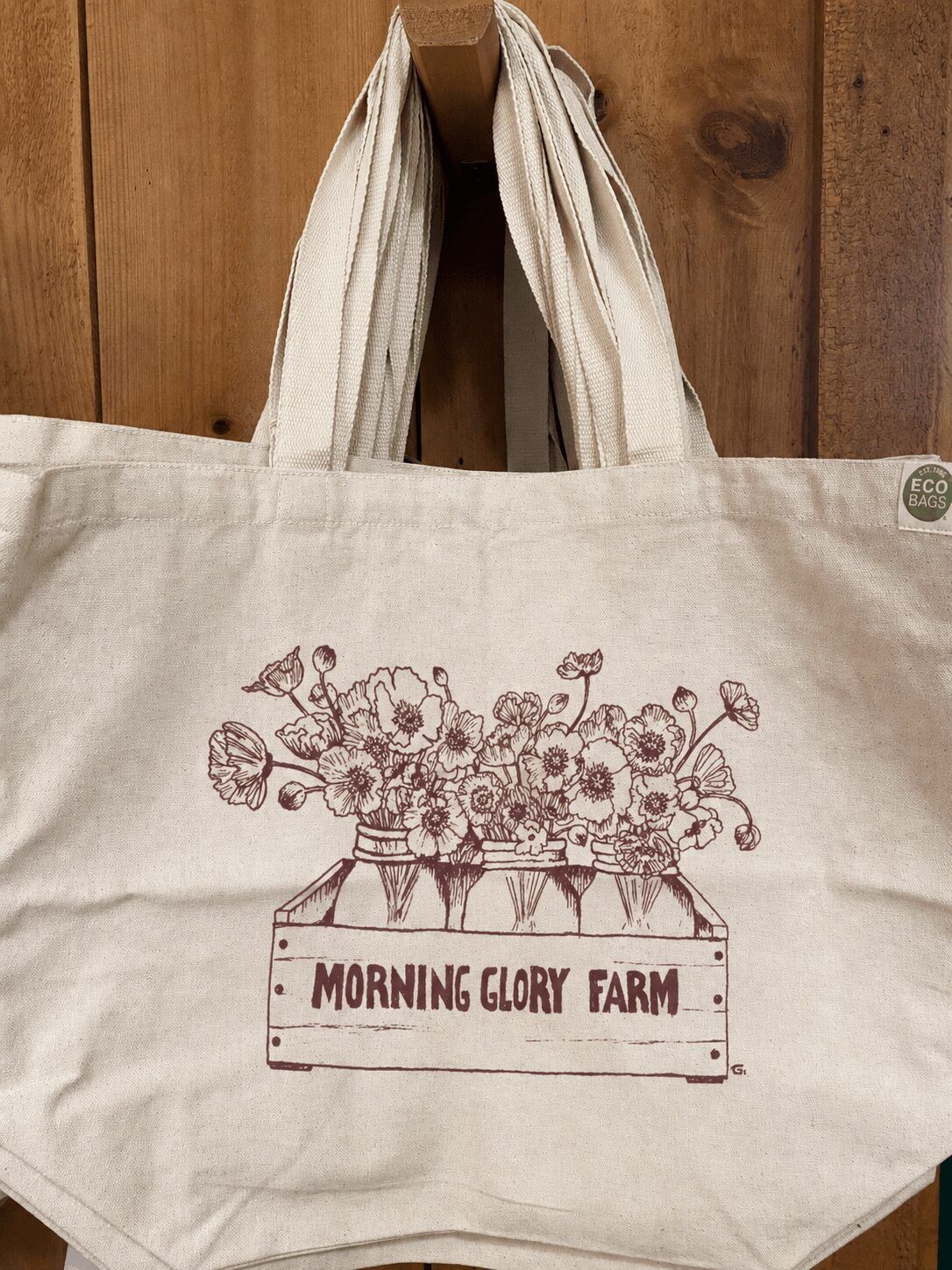 Morning Glory Farm “Flours” Eco Tote Bag