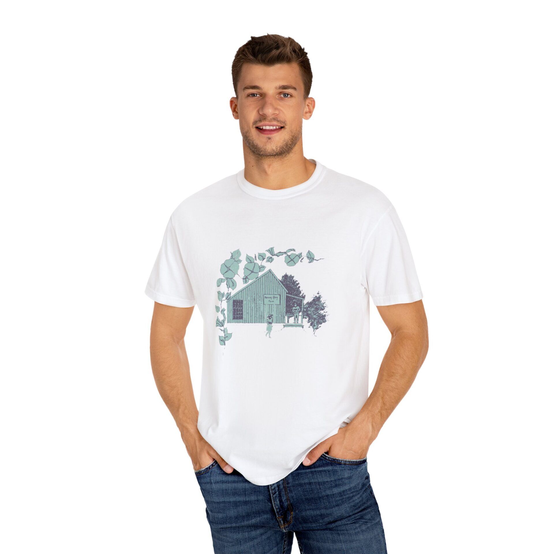 Farmhouse Morning Glory Unisex T-shirt - Image 3